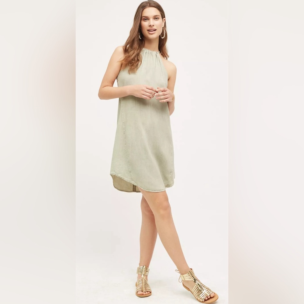 Anthropologie Cloth & Stone High-Tide Halter Dress sz S